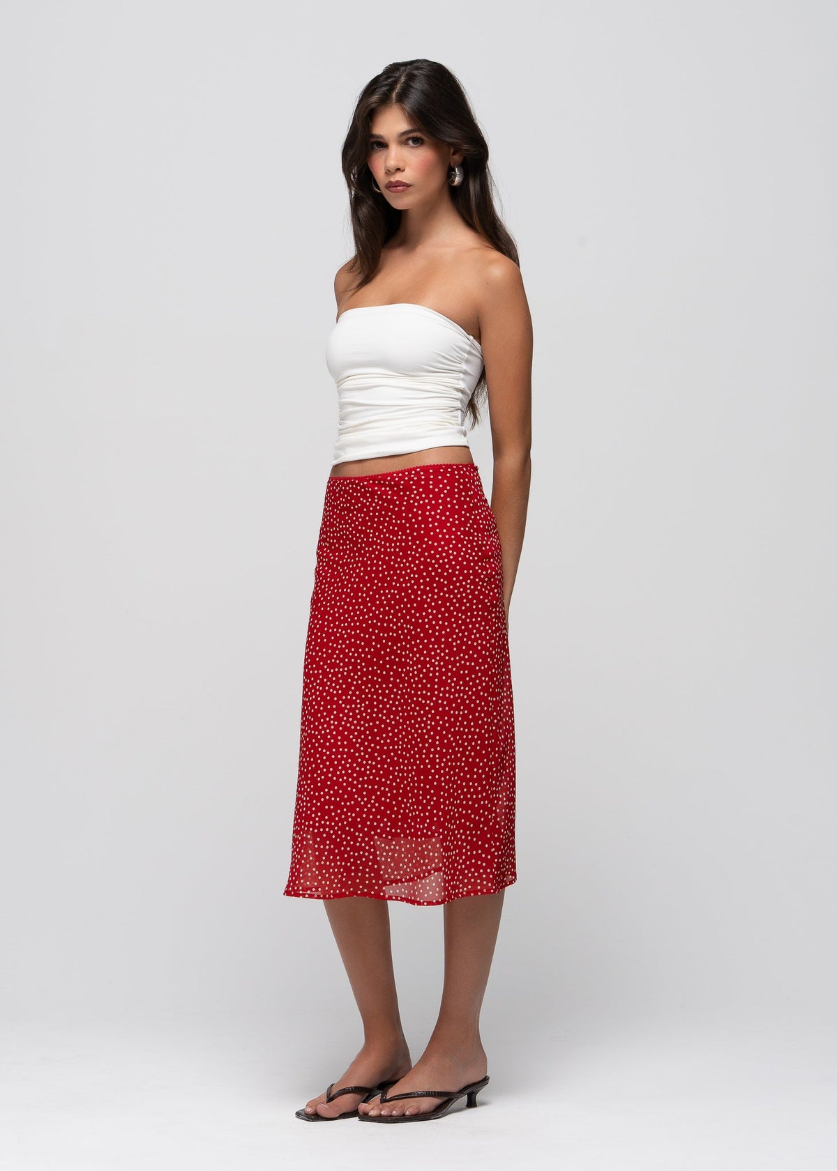 Jupe Gemma Polka Dot Midi