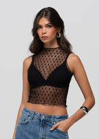 Top Notte Sheer Lace With