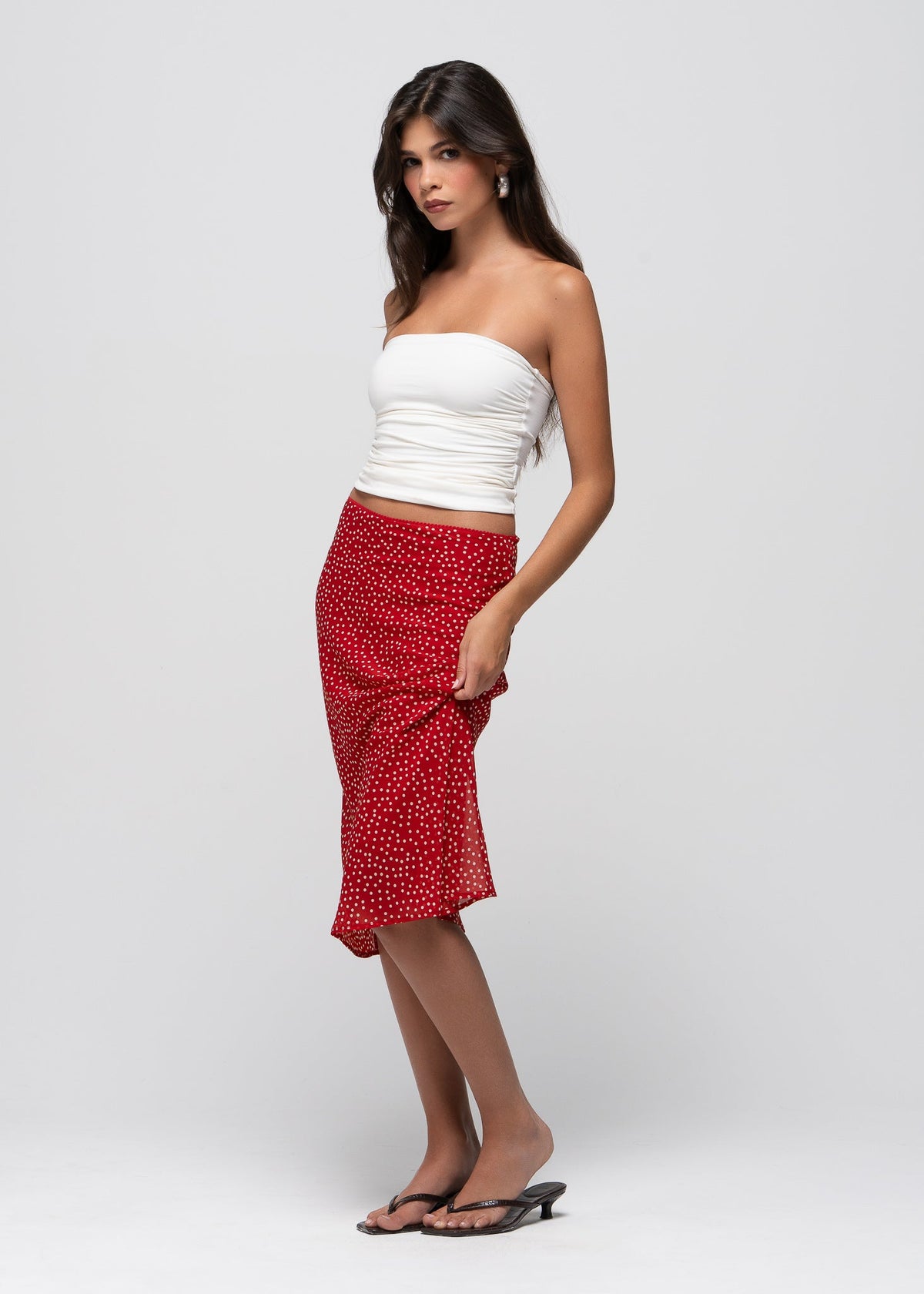 Jupe Gemma Polka Dot Midi