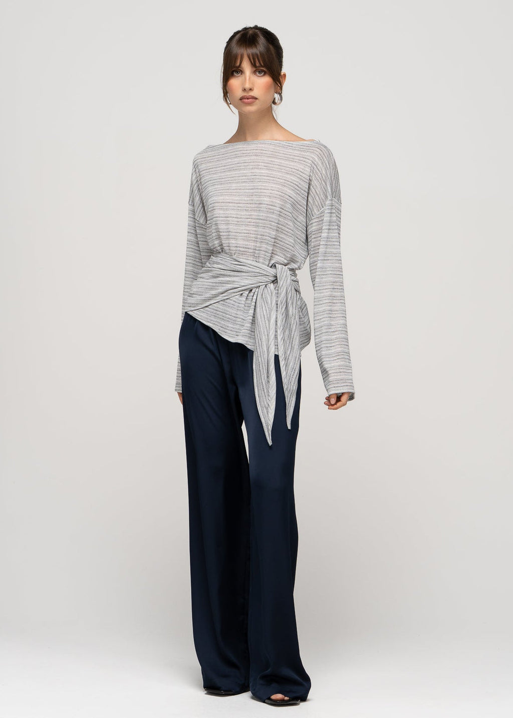 Pantalon Giulia Loose Satin - Navy