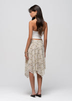 Gonna Windy Mid-Waist Asymmetrical Midi