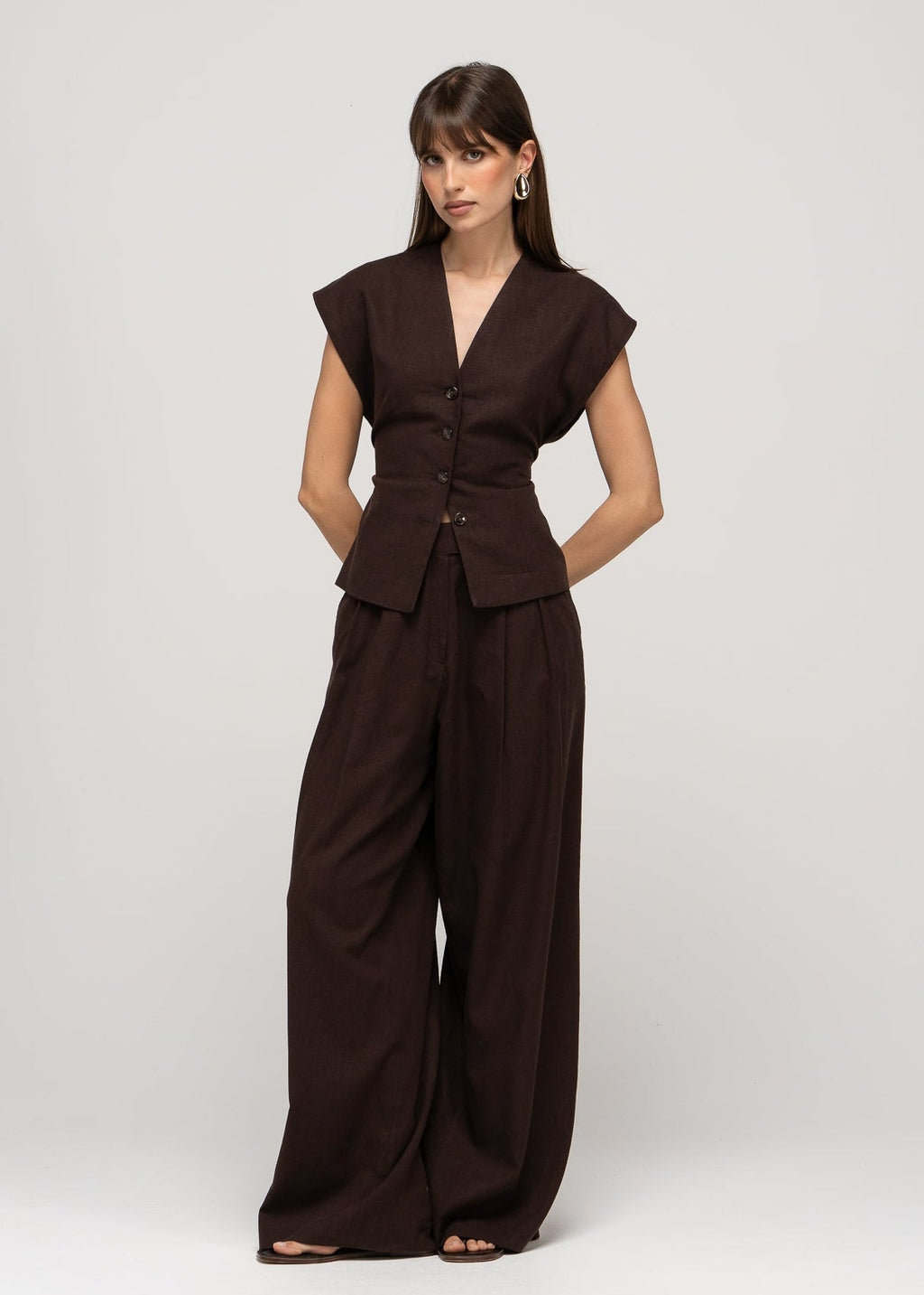 Pantalon Nolla Linen Wide Leg