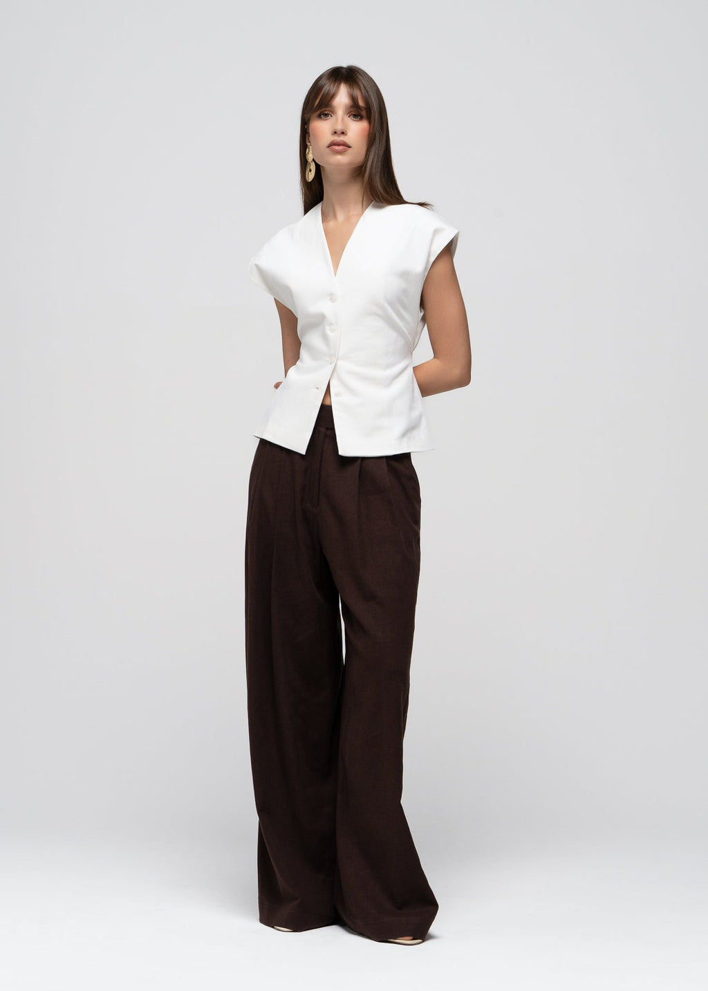 Gilet Nolla Adjustable - Off-White