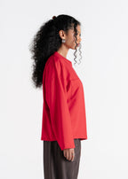 Top a Maniche Lunghe Brady Oversized - Red