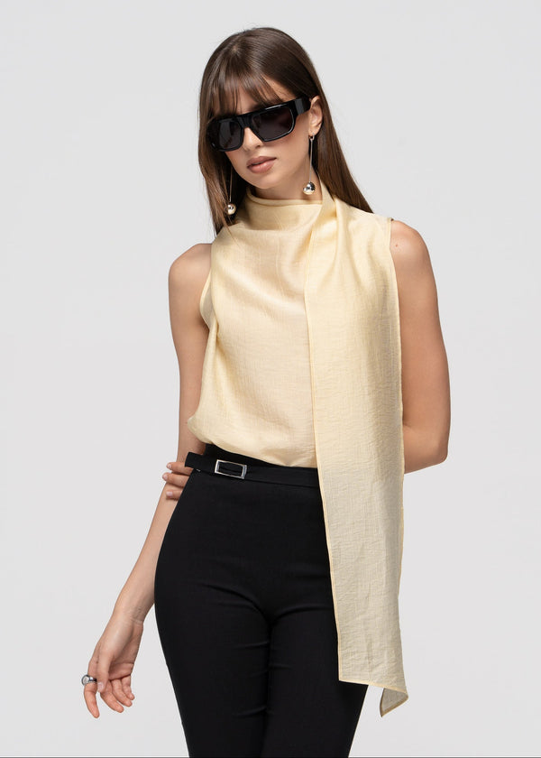 Top Brisa Back-Drape - Butter Yellow
