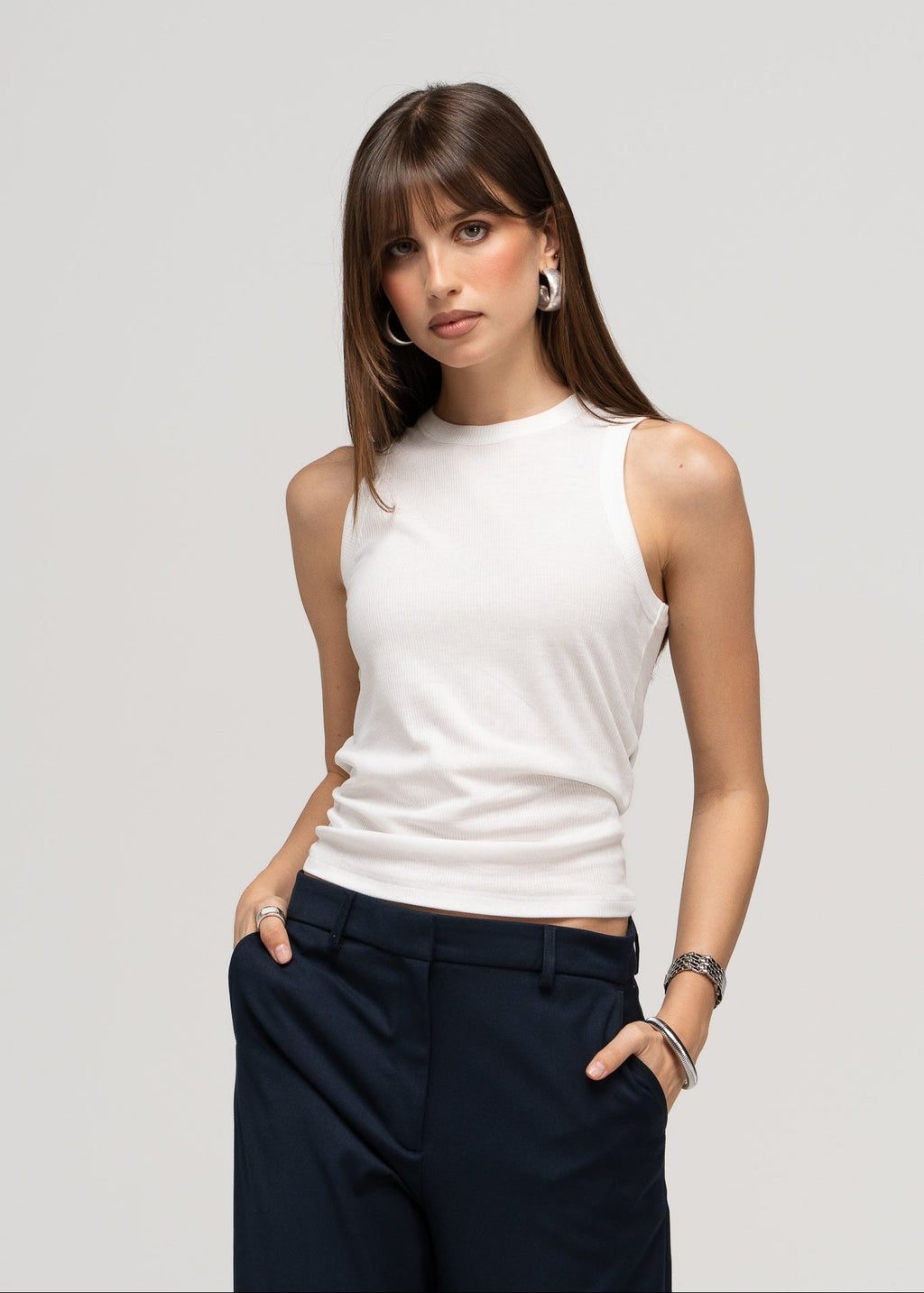 Top Smanicato Everyday Loose - Bianco