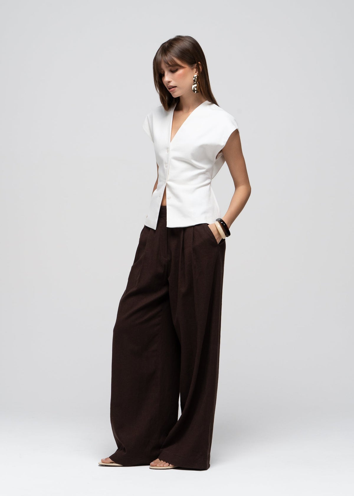 Pantalon Nolla Linen Wide Leg
