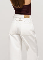 Jeans Ava Mid-Waist Barrel - White