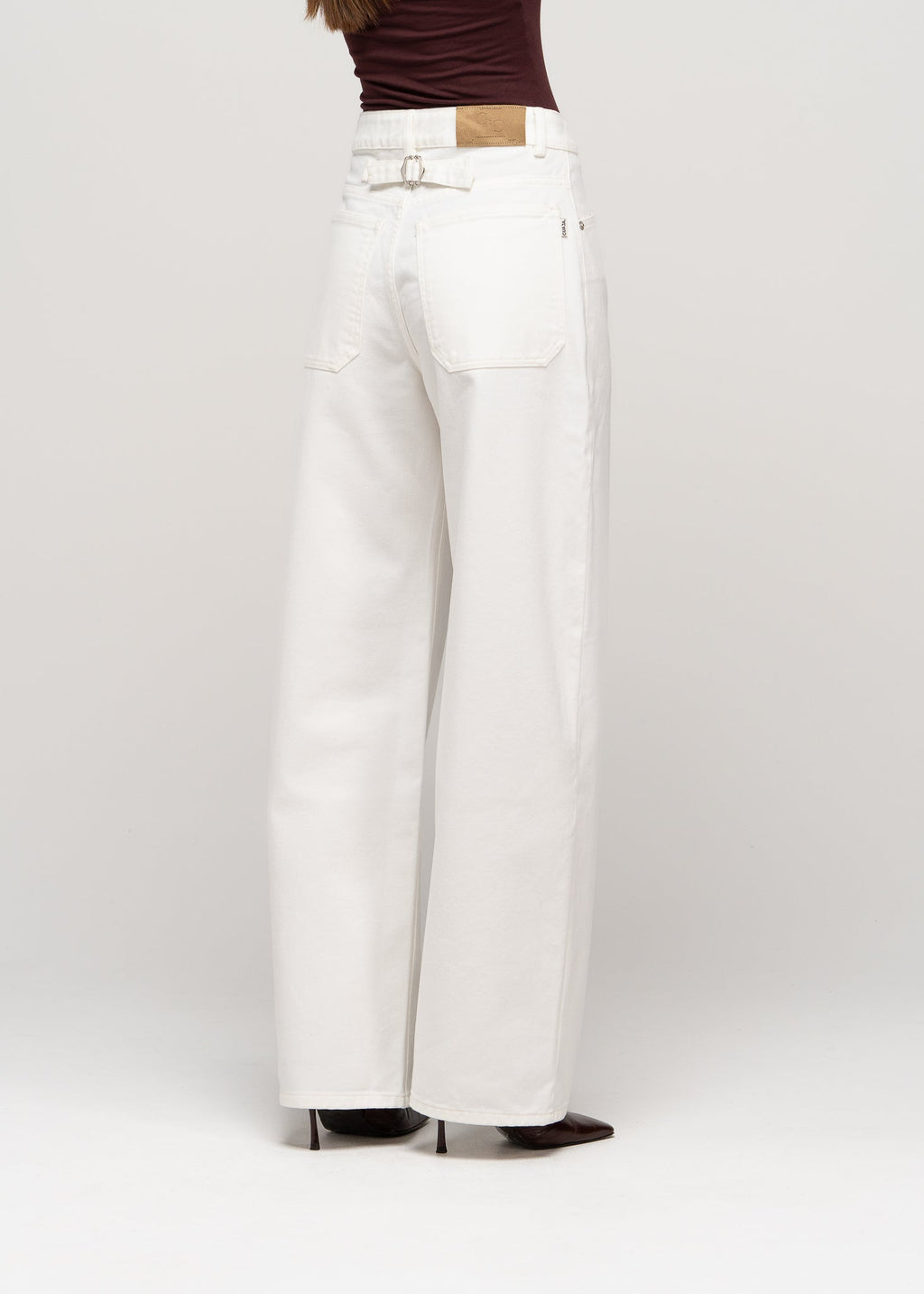 Jeans Ava Mid-Waist Barrel - White