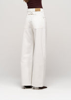 Jeans Ava Mid-Waist Barrel - White
