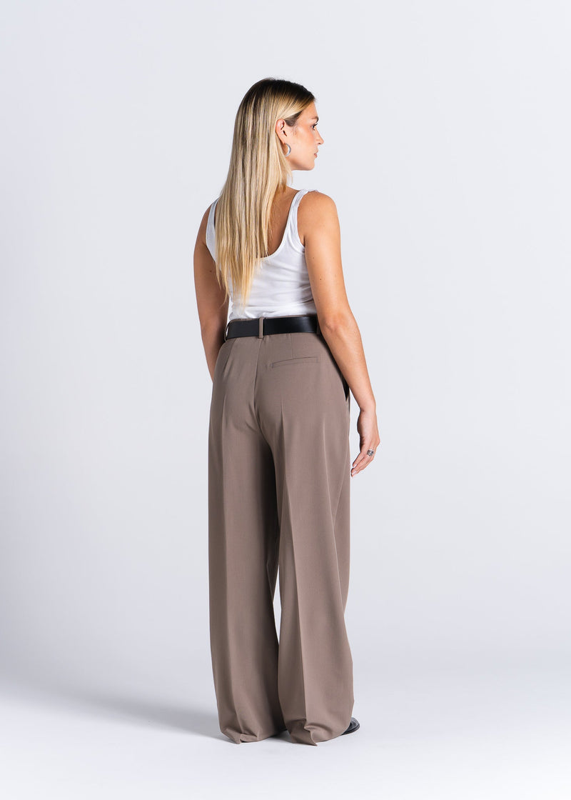 Pantalon Jagger Tailored Trousers - Taupe