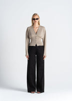 Pantalon Elise Wide-Leg Linen