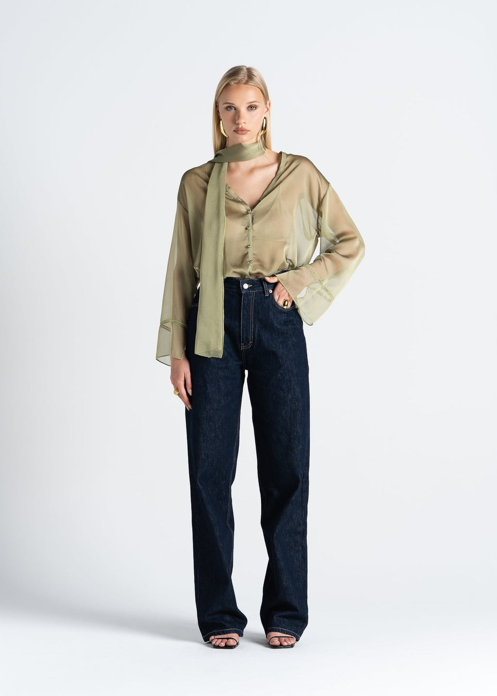Blusa Haze transparente - Verde