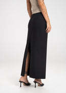 Jupe Keanu Tailored Mid-Waist Midi - Black
