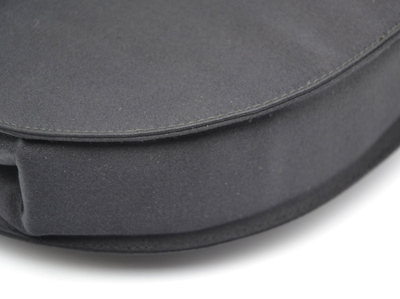 Bolso vintage de satén negro