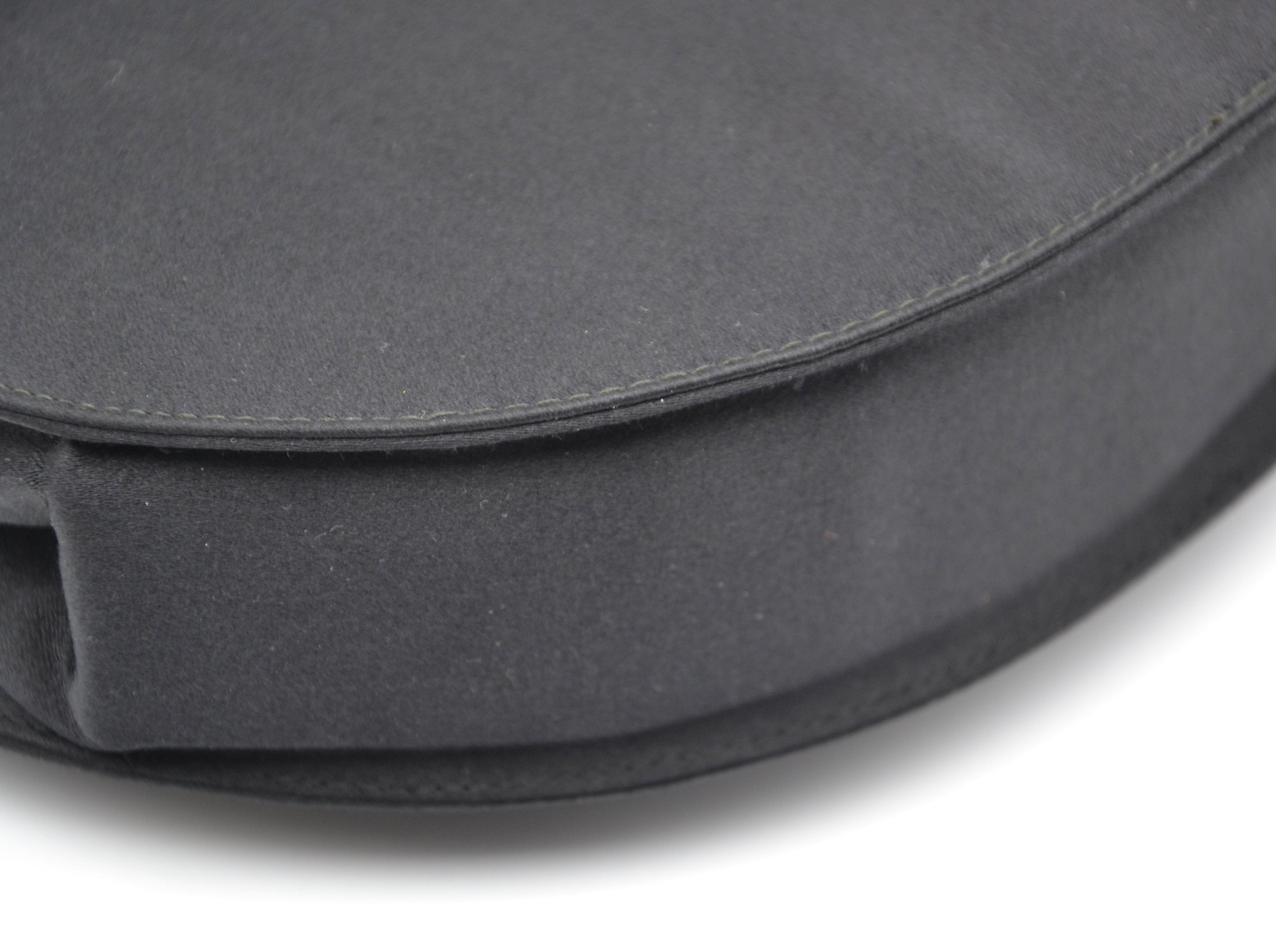Vintage Black Satin Bag