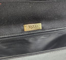 Bolso vintage de satén negro