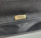 Vintage Black Satin Bag