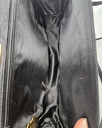 Vintage Black Satin Bag