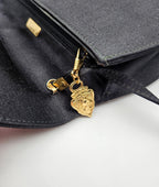 Vintage Black Satin Bag