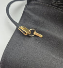 Bolso vintage de satén negro