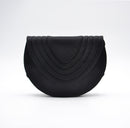 Bolso vintage de satén negro