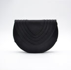 Vintage Black Satin Bag