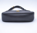 Gucci Aphrodite Small Black Grained Leather
