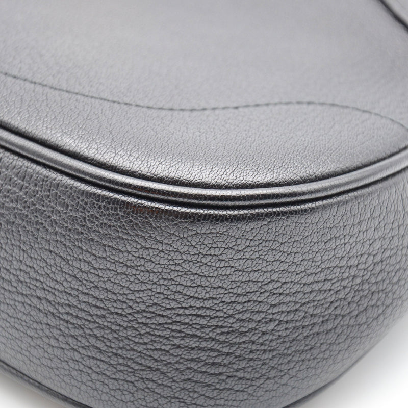Gucci Aphrodite Small Black Grained Leather