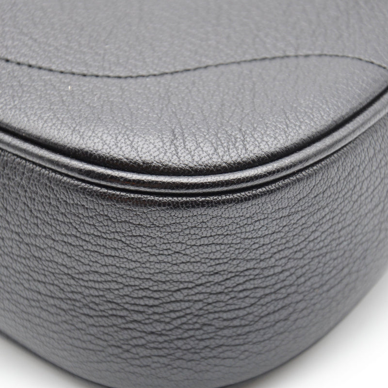 Gucci Aphrodite Small Black Grained Leather