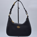 Gucci Aphrodite Small Black Grained Leather