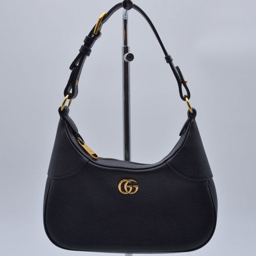 Gucci Aphrodite Small Cuir Grainé Noir
