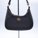 Gucci Aphrodite Small Black Grained Leather