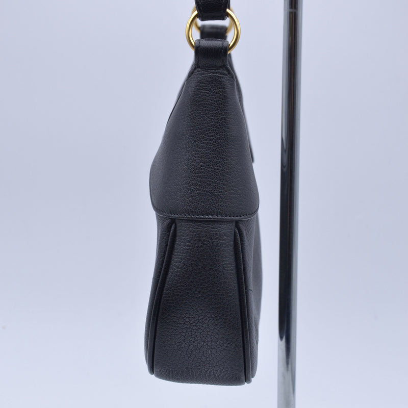 Gucci Aphrodite Small Black Grained Leather