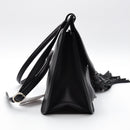 Gucci Daily Flap Cuir Grainé Noir — Pompon Bambou