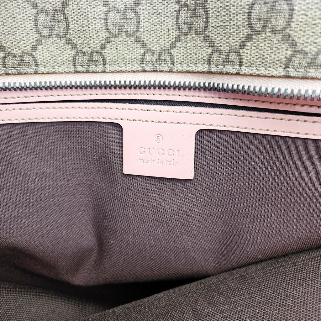 Gucci Gg Supreme Zipped Tote