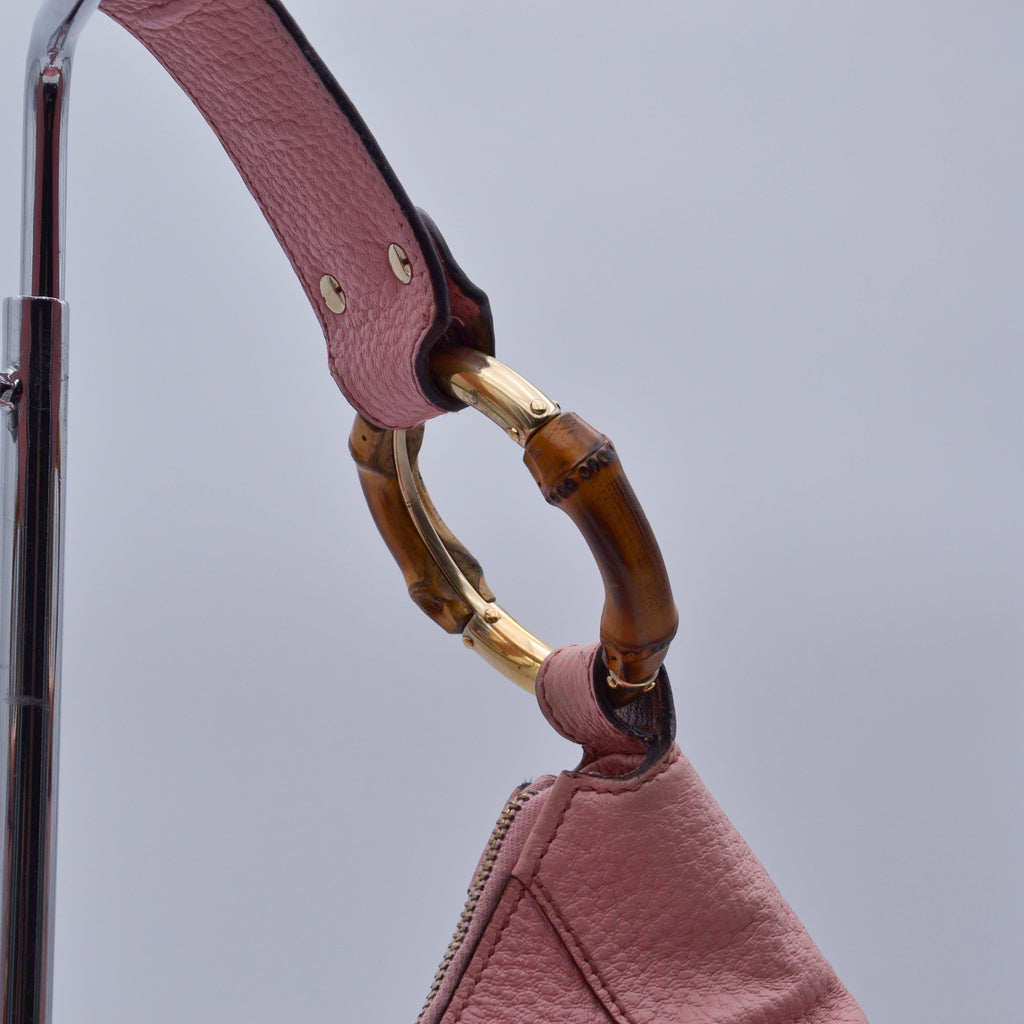 Gucci Hobo Bambú Rosa