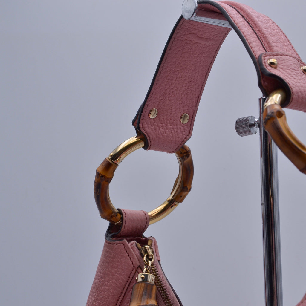 Gucci Hobo Bambú Rosa