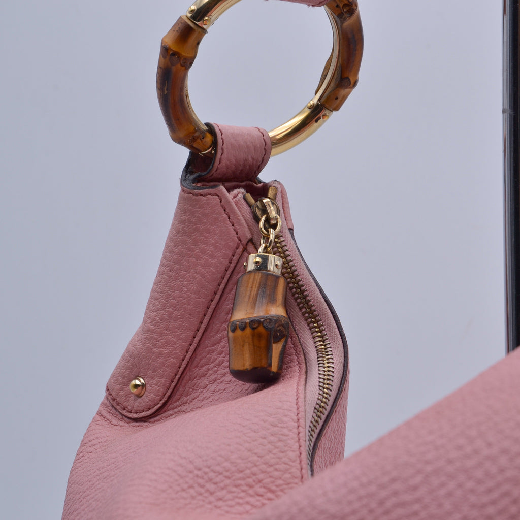 Gucci Hobo Bambú Rosa