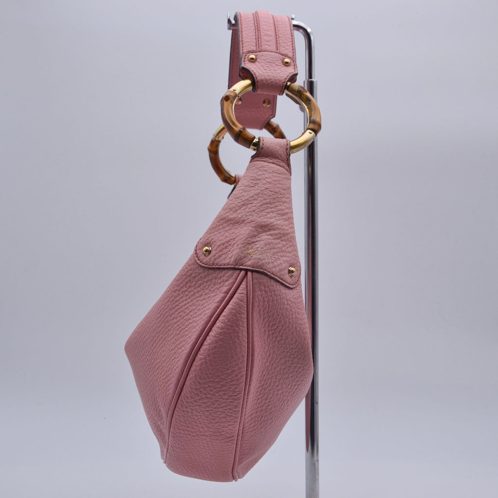 Gucci Hobo Bambú Rosa