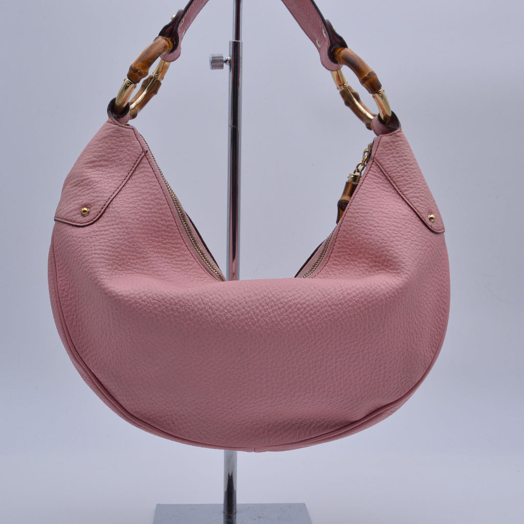 Gucci Hobo Bambú Rosa