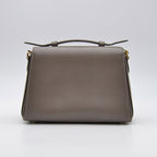 Gucci Interlocking Gg Cuir Grainé Gris