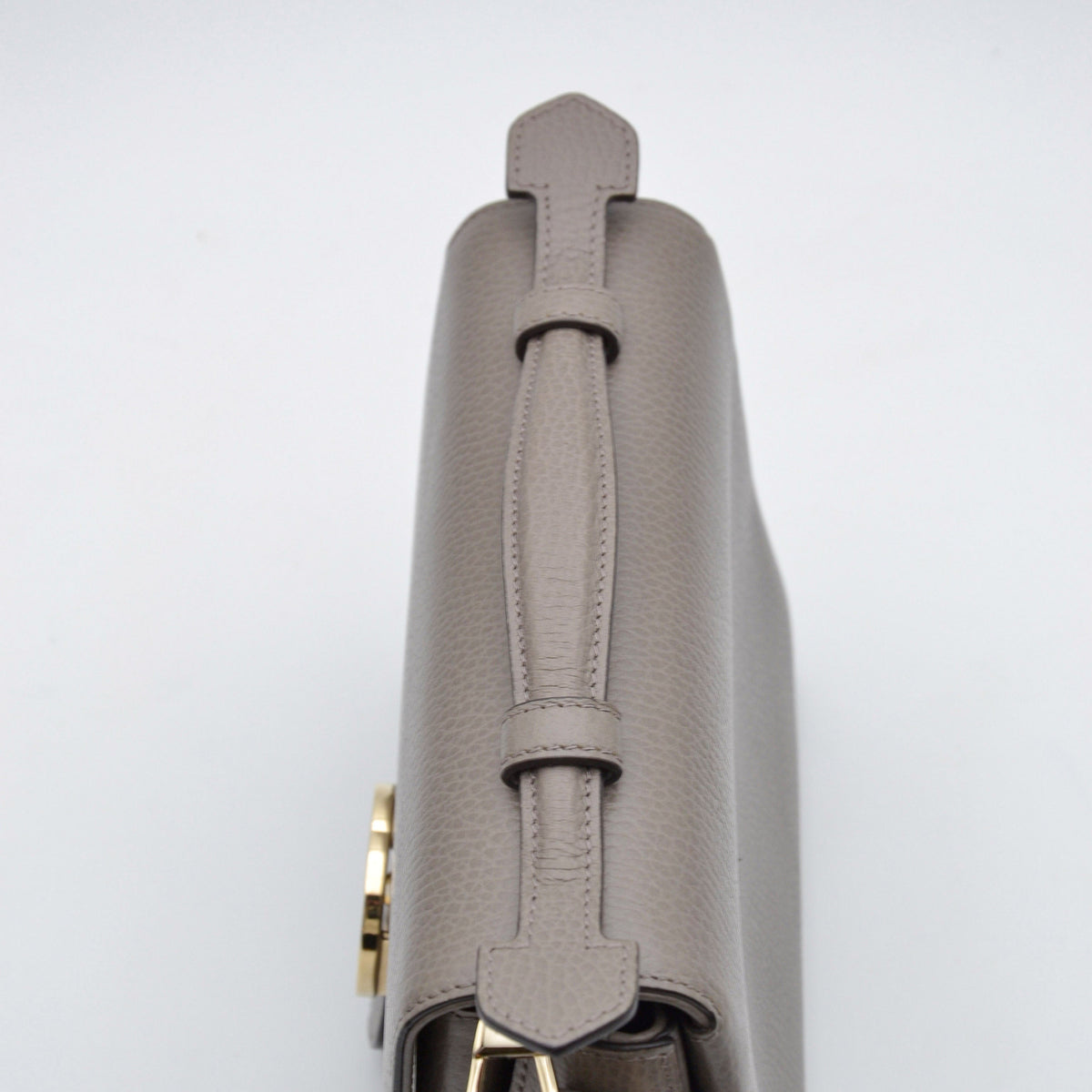 Gucci Interlocking Gg Cuir Grainé Gris