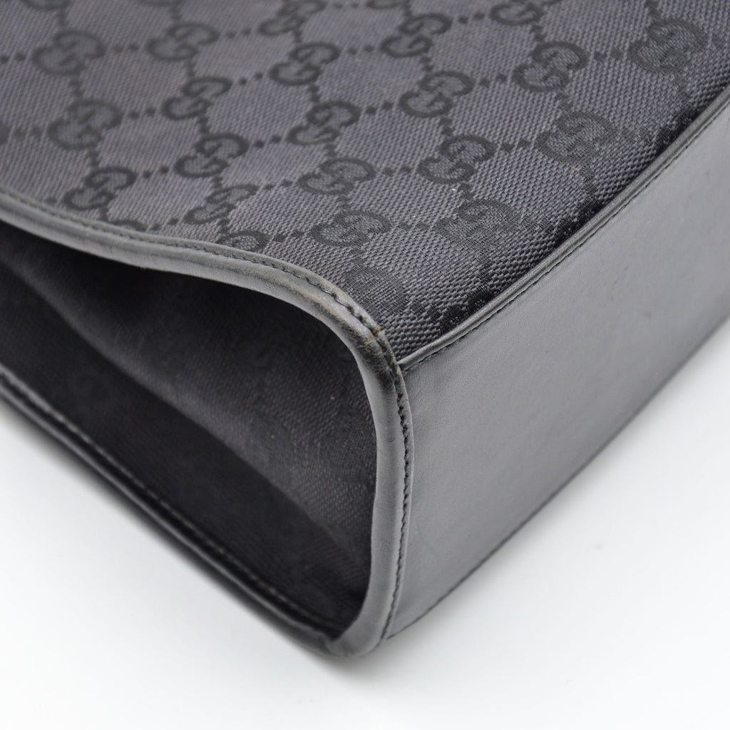 Bolso Gucci Jackie Lona Monograma GG Negra