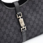 Bolso Gucci Jackie Lona Monograma GG Negra