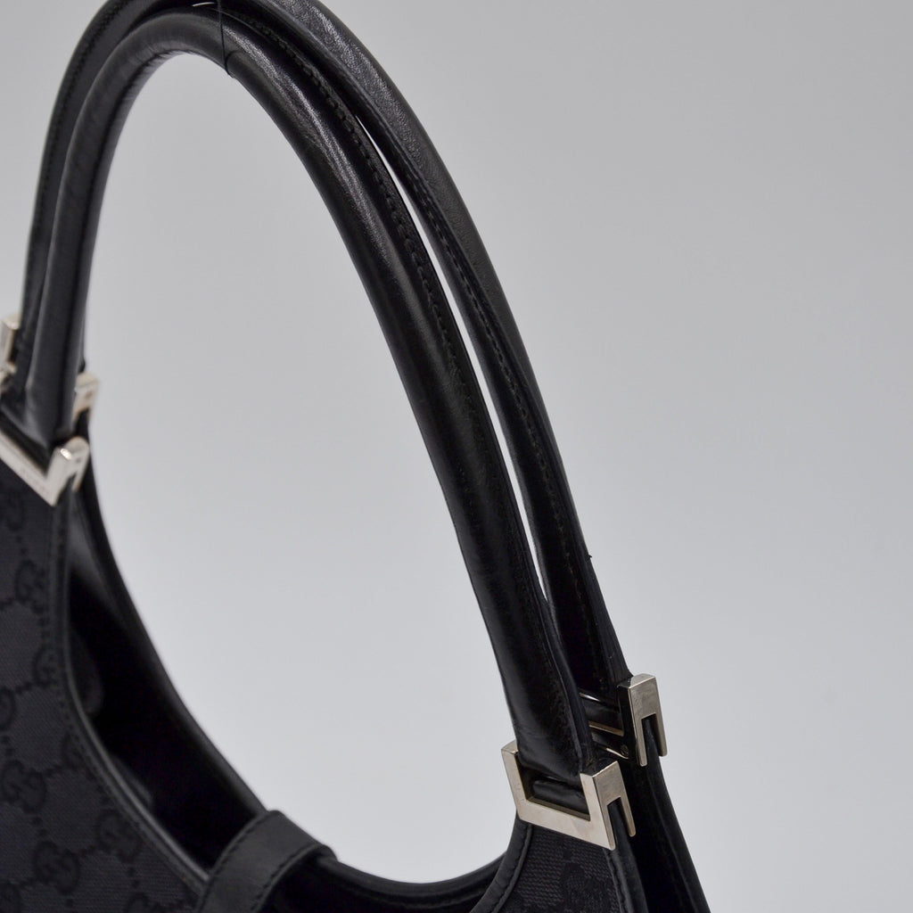Bolso Gucci Jackie Lona Monograma GG Negra