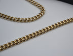 Gucci Interlocking Mini Bag Black Grained Leather Champagne Chain
