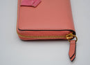 Gucci Pink Leather Wallet With Gg Bow