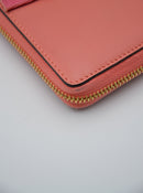 Gucci Pink Leather Wallet With Gg Bow