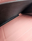 Gucci Pink Leather Wallet With Gg Bow